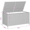 Jesse Garden Storage Box with Gas Lift Lid | Beige Woven PE Rattan 39"