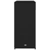 Joey Outdoor Storage Cabinet with Steel Frame | Black Poly Rattan 45"