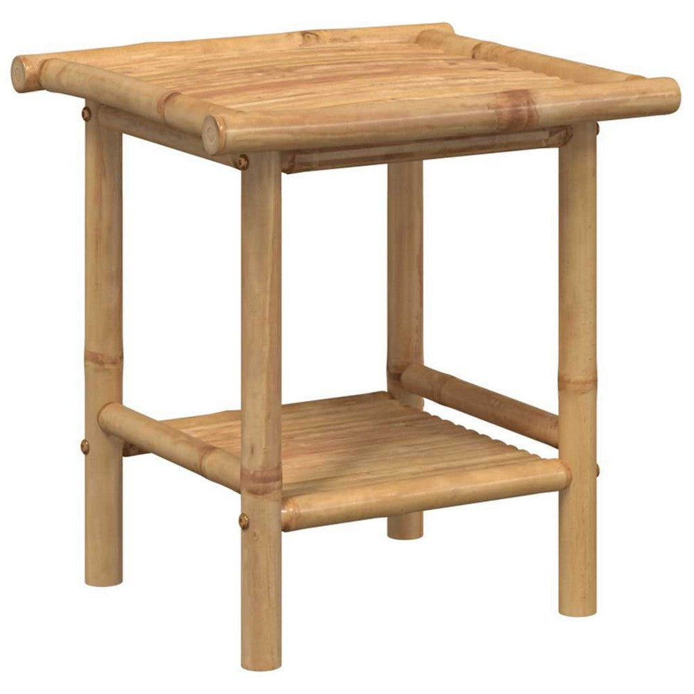 vidaXL Coffee Table 17.7"x17.7"x17.7" Bamboo