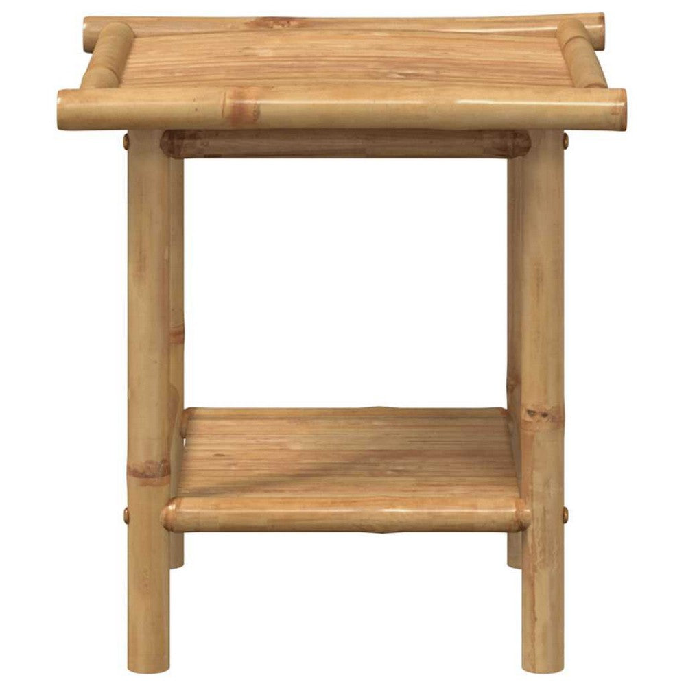 vidaXL Coffee Table 17.7"x17.7"x17.7" Bamboo
