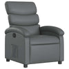 vidaXL Recliner Chair Gray Faux Leather
