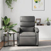 vidaXL Recliner Chair Gray Faux Leather