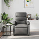 vidaXL Recliner Chair Gray Faux Leather