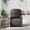 vidaXL Recliner Chair Dark Brown Real Leather