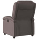 vidaXL Recliner Chair Dark Brown Real Leather