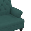 vidaXL Bench with Backrest Dark Green 47.2"x24.4"x29.7" Fabric