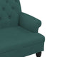 vidaXL Bench with Backrest Dark Green 47.2"x24.4"x29.7" Fabric