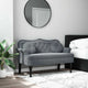 vidaXL Bench with Cushions Dark Grey 47.4x25.6x29.5" Velvet