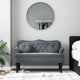 vidaXL Bench with Cushions Dark Grey 47.4x25.6x29.5" Velvet