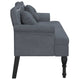 vidaXL Bench with Cushions Dark Grey 47.4x25.6x29.5" Velvet