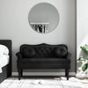 vidaXL Bench with Cushions Black 47.4x25.6x29.5" Velvet