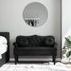 vidaXL Bench with Cushions Black 47.4x25.6x29.5" Velvet