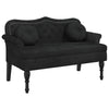 vidaXL Bench with Cushions Black 47.4x25.6x29.5" Velvet