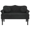 vidaXL Bench with Cushions Black 47.4x25.6x29.5" Velvet