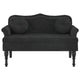 vidaXL Bench with Cushions Black 47.4x25.6x29.5" Velvet
