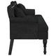 vidaXL Bench with Cushions Black 47.4x25.6x29.5" Velvet