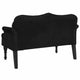 vidaXL Bench with Cushions Black 47.4x25.6x29.5" Velvet