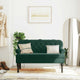 vidaXL Bench with Backrest Dark Green 47"x25.4"x29.5" Velvet