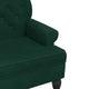 vidaXL Bench with Backrest Dark Green 47"x25.4"x29.5" Velvet