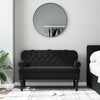 vidaXL Bench with Backrest Black 47.0x25.4x29.5" Velvet