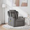 vidaXL Massage Recliner Chair Dark Gray Fabric