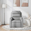 vidaXL Massage Recliner Chair Light Gray Fabric