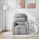 vidaXL Massage Recliner Chair Light Gray Fabric