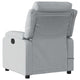 vidaXL Massage Recliner Chair Light Gray Fabric