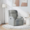 vidaXL Recliner Chair Light Gray Fabric