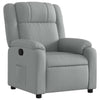 vidaXL Recliner Chair Light Gray Fabric