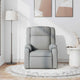 vidaXL Recliner Chair Light Gray Fabric