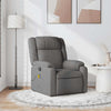 vidaXL Massage Recliner Chair Dark Gray Fabric