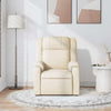 vidaXL Massage Recliner Chair Cream Fabric