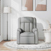 vidaXL Massage Recliner Chair Light Gray Fabric