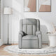 vidaXL Massage Recliner Chair Light Gray Fabric