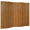 vidaXL Room Divider Brown Width 98.4" Height 65.0" Bamboo