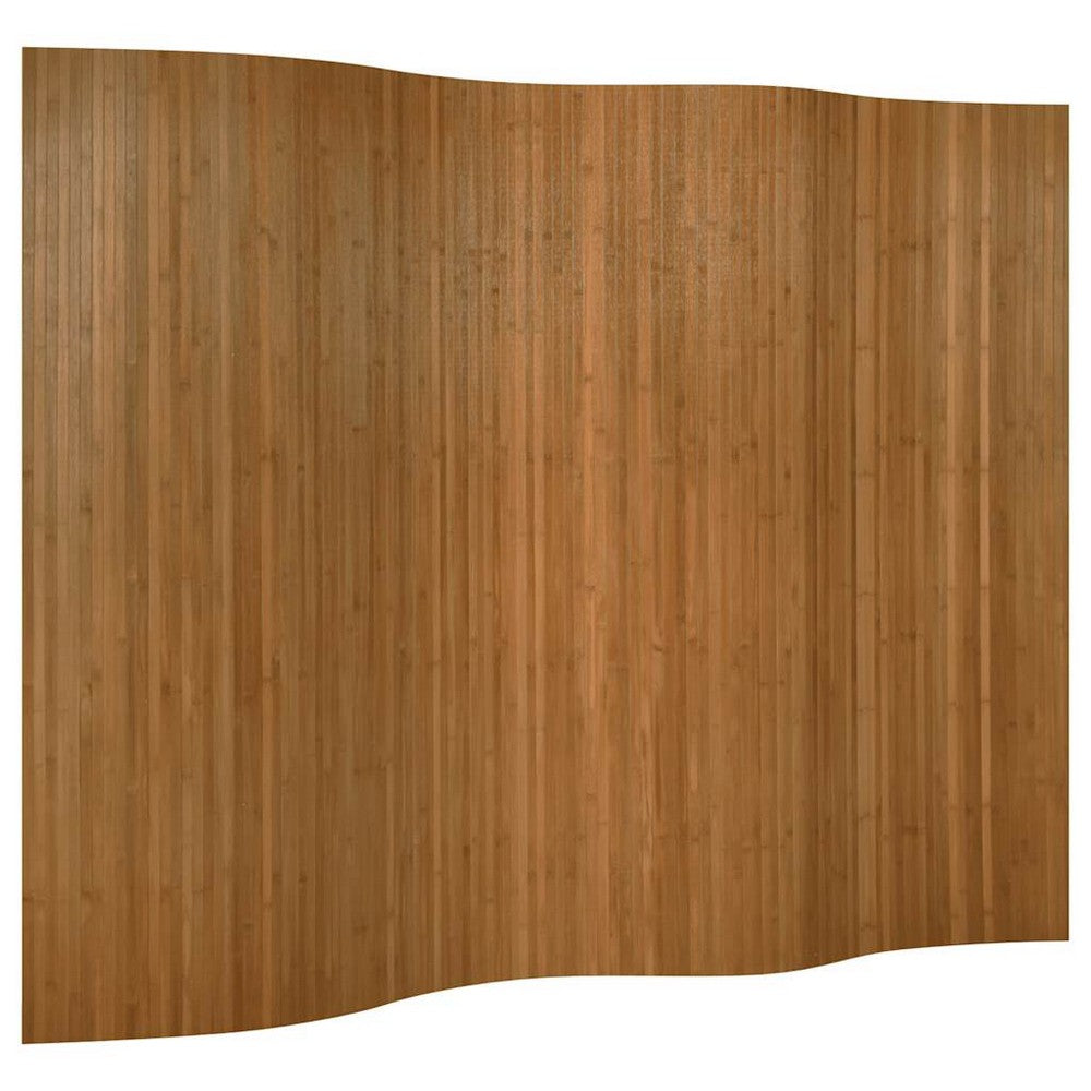 vidaXL Room Divider Brown Width 98.4" Height 65.0" Bamboo