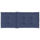 Amber Outdoor high back Chair Cushions | Set of 4 | Navy Blue Polyester