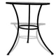 vidaXL Bistro Table Black and White 23.6" Mosaic