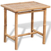 vidaXL 3 Piece Bistro Set with Cushions Bamboo