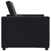 vidaXL Pull out Sofa Bed Single with Wheels Black Velvet