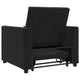 vidaXL Pull out Sofa Bed Single with Wheels Black Velvet