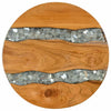 vidaXL Coffee Table Brown 15.75 x 15.75 x 17.72 in Solid Teak Wood