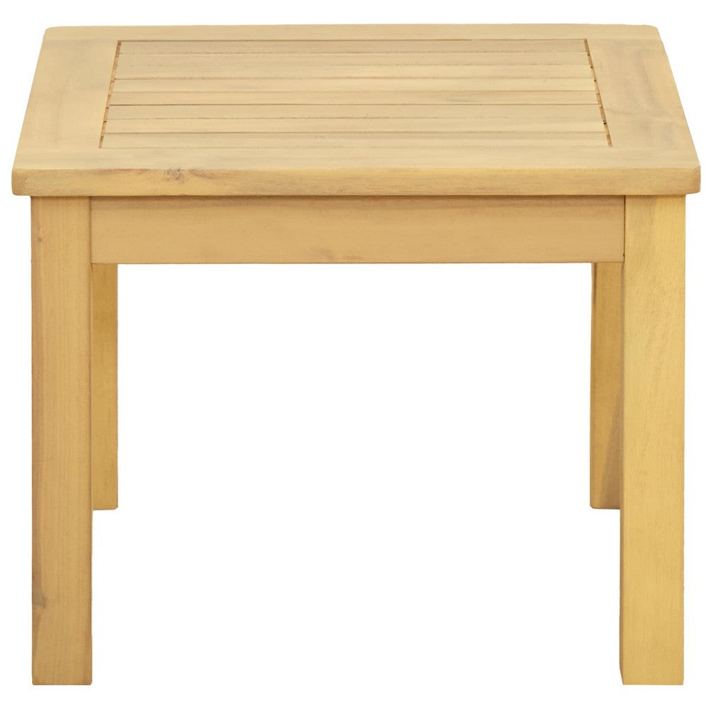 vidaXL Coffee Table Light Acacia 17.72 x 17.72 x 14.17 in