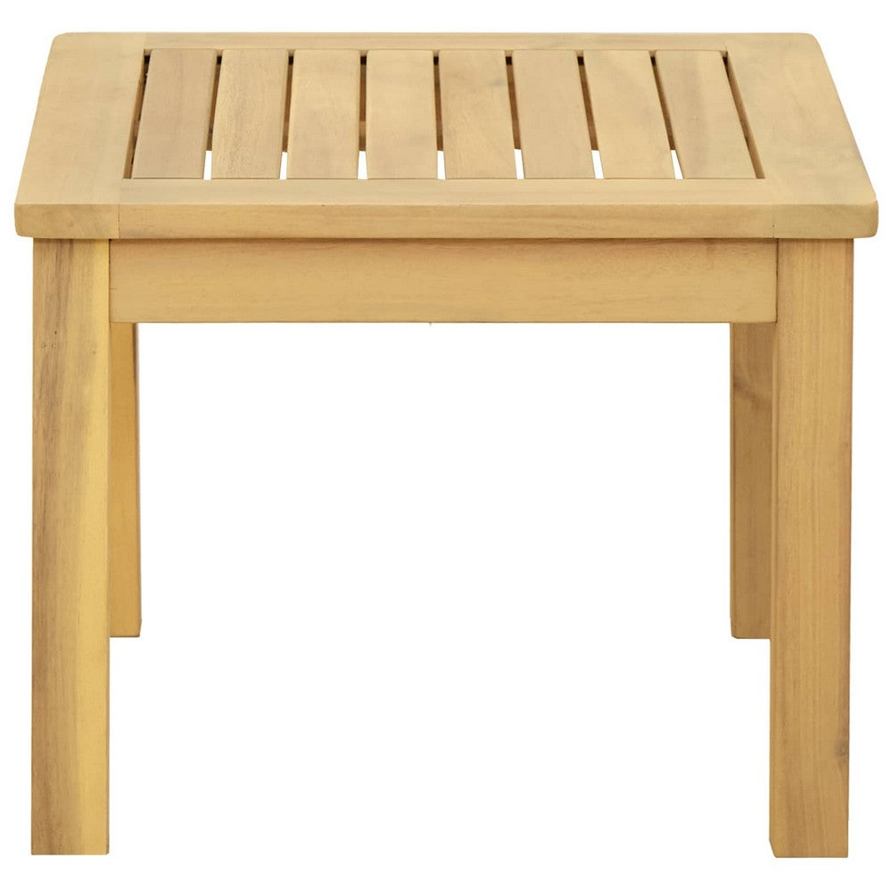 vidaXL Coffee Table Light Acacia 17.72 x 17.72 x 14.17 in