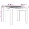 vidaXL Coffee Table Light Acacia 17.72 x 17.72 x 14.17 in