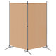 vidaXL 2-Panel Room Divider Beige 68.90 x 70.87 in Fabric