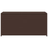 Cyrus Outdoor Storage Chest with Lift Lid | Steel | Brown Poly Rattan 47"