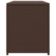 Cyrus Outdoor Storage Chest with Lift Lid | Steel | Brown Poly Rattan 47"