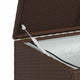 Cyrus Outdoor Storage Chest with Lift Lid | Steel | Brown Poly Rattan 47"